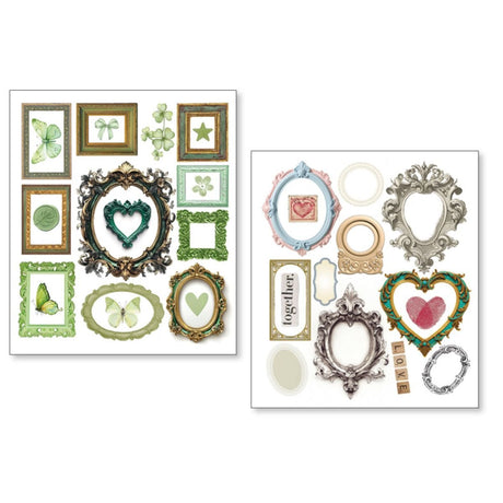 Art stickers 14 x 12 10 - pack - Whisper frames - 4 - Ciao Bella - Tidformera