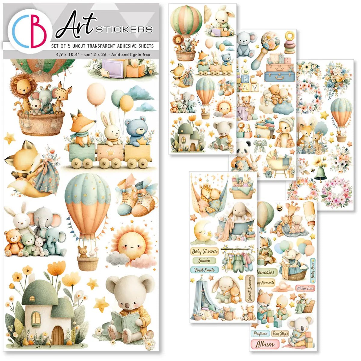 Art stickers 5 - pack - Lunibloom - 1 - Ciao Bella - Tidformera