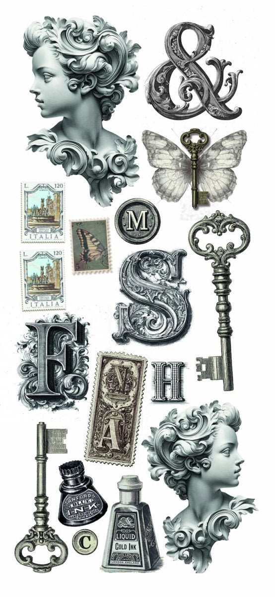 Art stickers 5 - pack - Typographic - 2 - Ciao Bella - Tidformera