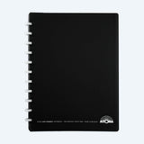 Svart linjerad anteckningsbok med ringbindning. Storlek A4+. Atoma Book A4+ Index Plastfickor - Linjerad - Black från Atoma - Tidformera