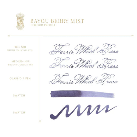 Bläckflaska 38 ml - Bayou Berry Mist - 3 - Ferris Wheel Press - Tidformera