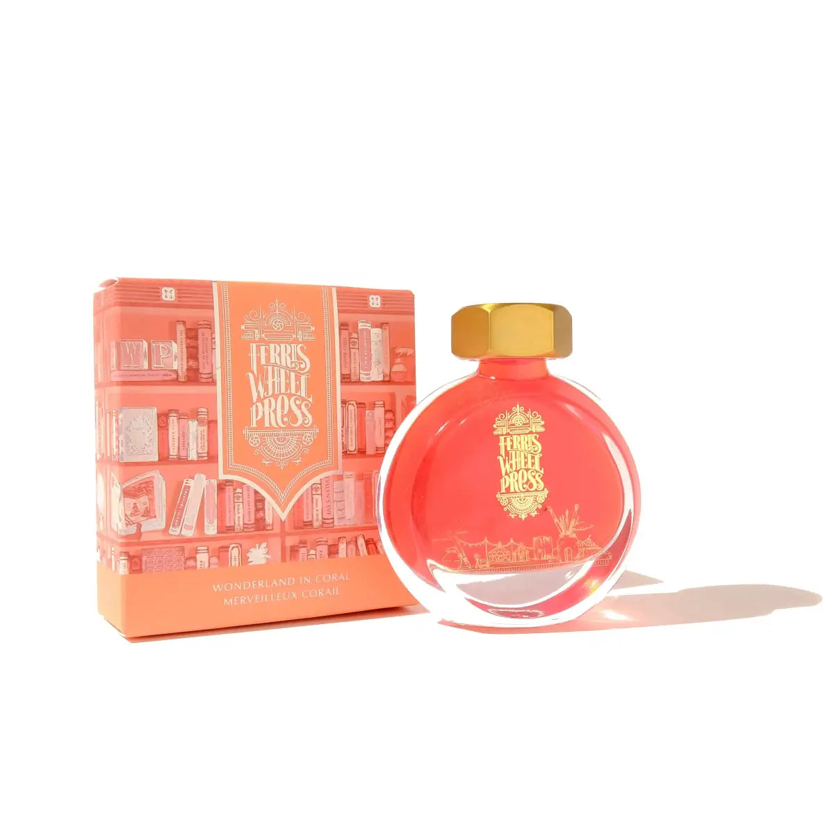 Bläckflaska 38 ml - Wonderland In Coral - 1 - Ferris Wheel Press - Tidformera