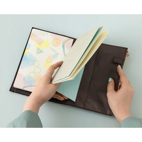 Bokomslag - Yuru Log Notebook B6 - Light Blue/Green - 9 - Midori - Tidformera