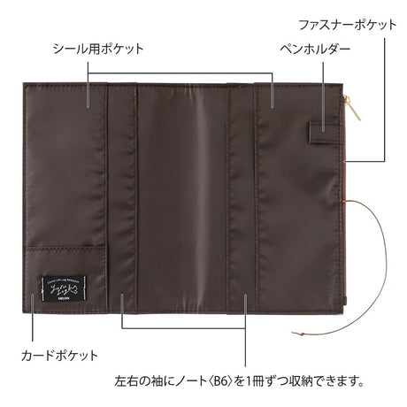 Bokomslag - Yuru Log Notebook B6 - Light Blue/Green - 4 - Midori - Tidformera