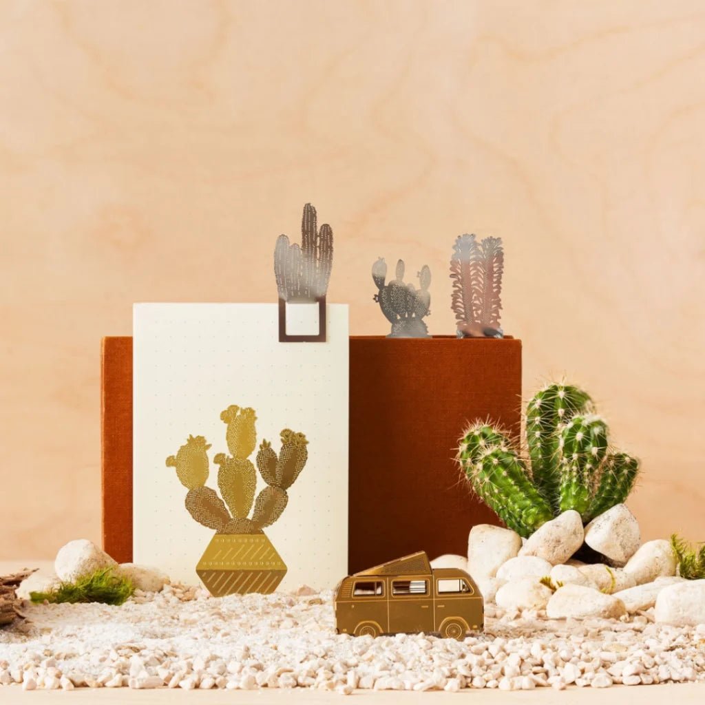 Bookmarks Page Markers - Cactus - 2 - Another Studio UK - Tidformera