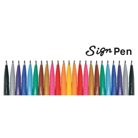 Brush Sign Pen - Fluorescent Blue - 2 - Pentel - Tidformera