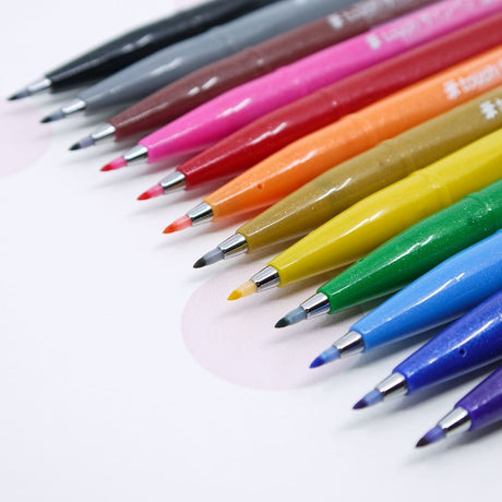 Brush Sign Pen - Light green - 2 - Pentel - Tidformera