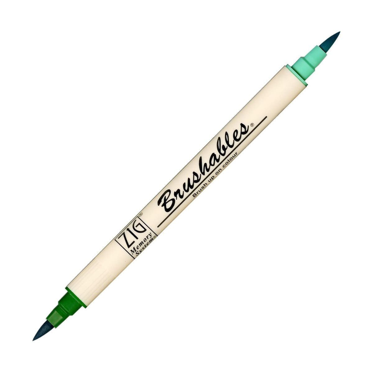 Brushables Brush pen 4 - pack - Green - 3 - ZIG Kuretake - Tidformera
