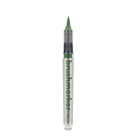 Brushmarker PRO - Olive Green 281 från Karin - Olivgrön penselpenna utan lock - Tidformera