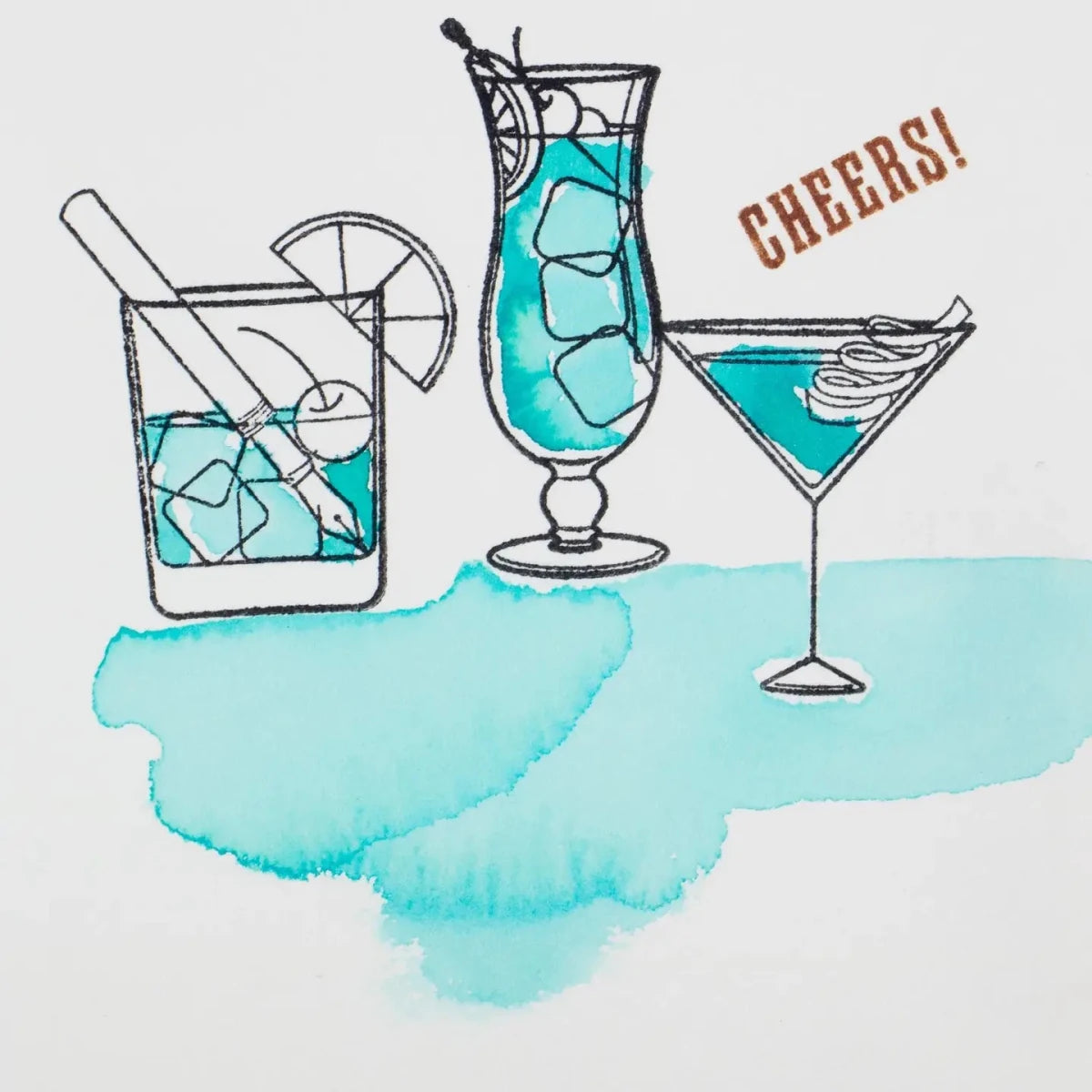 Clear Stamp Set - Don't Drink the Ink - 4 - The Well-Appointed Desk - Tidformera