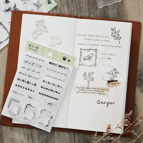 Clear stamps Decorative line - 3 - BGM - Tidformera
