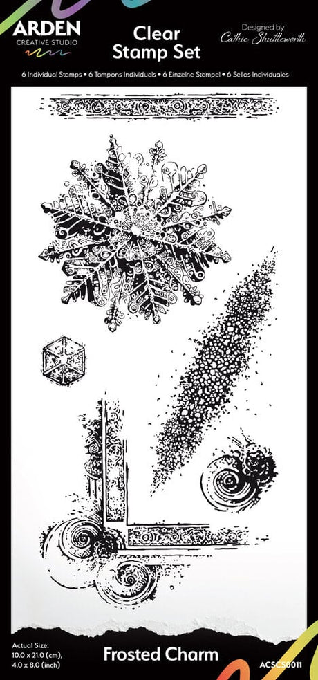 Clear stamps - Frosted Charm - 1 - Arden Creative Studio - Tidformera