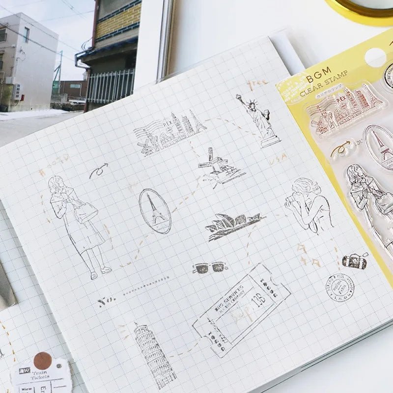 Clear stamps World Travel - Urban - 4 - BGM - Tidformera