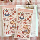 Clear Stickers fanart series - Sailormoon - 1 - Cherry Rabbit - Tidformera