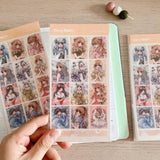 Clear Stickers no. 096 Flower series - 3 - Cherry Rabbit - Tidformera