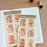 Clear Stickers no. 096 Flower series (ver. 2) - 4 - Cherry Rabbit - Tidformera