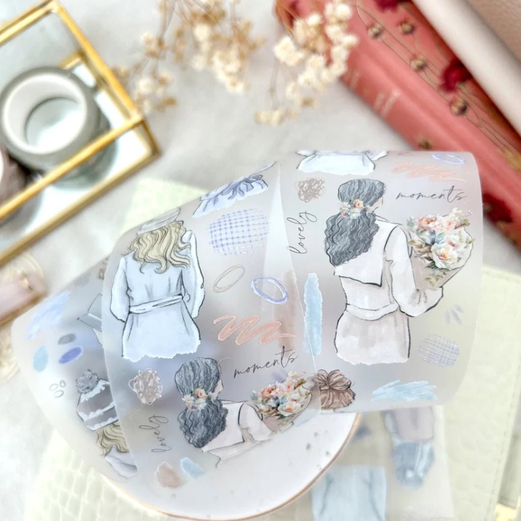 Clear Tape 48 mm - Girls V.1 (Cool) - 2 - Hello Petite Paper - Tidformera