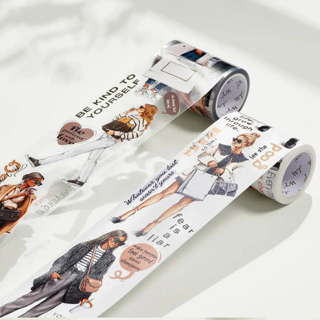 Clear tape Chic Attitude Wide PET Tape - 60 mm - 7 - Washi Tape Shop - Tidformera
