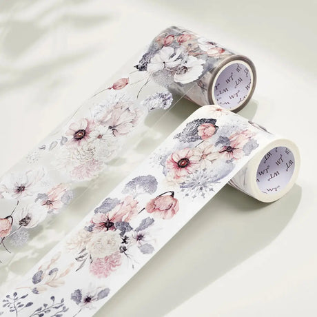 Clear Tape Frostbloom Wide - 70 mm - 7 - Washi Tape Shop - Tidformera