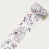 Clear Tape Frostbloom Wide - 70 mm - 2 - Washi Tape Shop - Tidformera