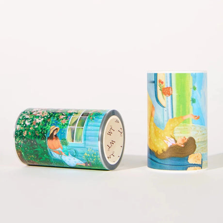 Clear Tape - Garden Daydreams - 73 mm - 5 - Washi Tape Shop - Tidformera