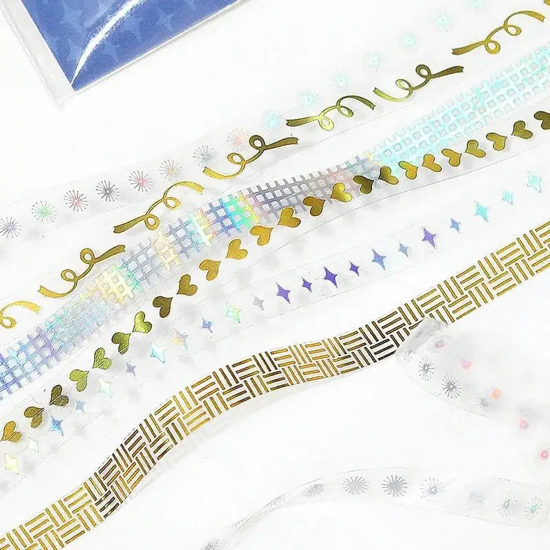 Clear tape Pattern 5 mm - 4 - BGM - Tidformera