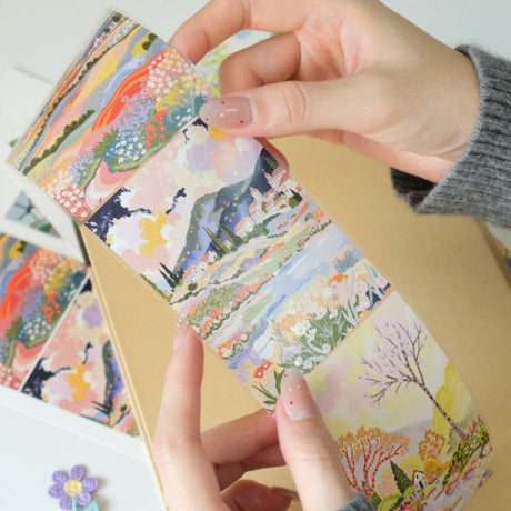 Clear Tape - Spring Canvas - 75 mm - 3 - Washi Tape Shop - Tidformera