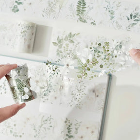 Clear tape Vanilla Mint Wide PET Tape - 60 mm - 1 - Washi Tape Shop - Tidformera
