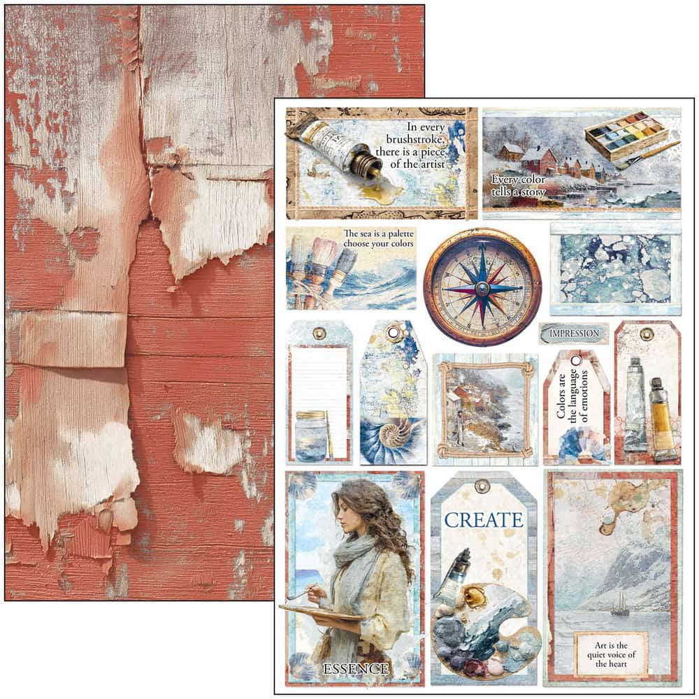 Creative Pad 9 - pack - An artist journey - 4 - Ciao Bella - Tidformera
