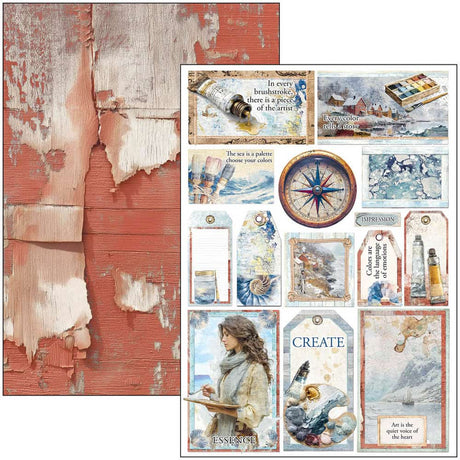 Creative Pad 9 - pack - An artist journey - 4 - Ciao Bella - Tidformera