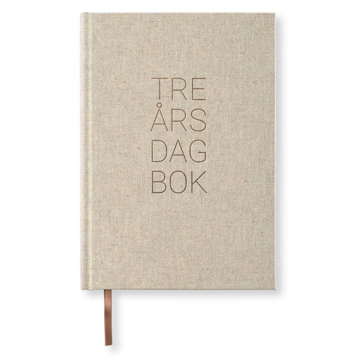 Dagböcker Paperstyle - Rough Linen 3 - år från Paperstyle - Beige dagbok - Tidformera