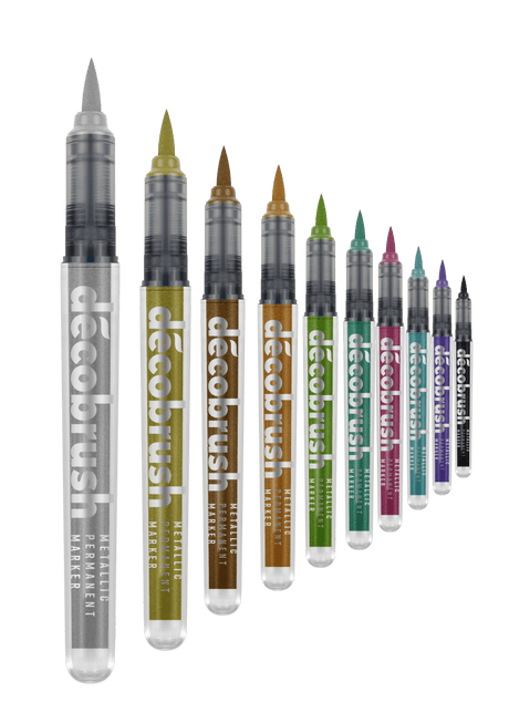 Decobrush - Metallic - 10 - pack - 5 - Karin - Tidformera