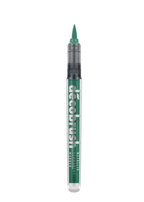 Decobrush - Metallic - Green från Karin - Grön penselpenna utan lock - Tidformera