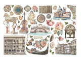 Die cuts - Venice City of Art Ephemera - Adhesive - 2 - Stamperia - Tidformera