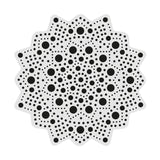 Dot Painting - Mdf - skiva och stencil - 10 cm - Soleil - 2 - Aladine - Tidformera