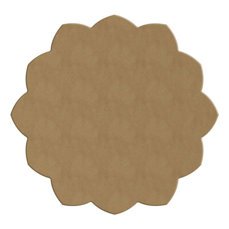Dot Painting - Mdf - skiva och stencil - 20 cm - Pivoine - 3 - Aladine - Tidformera