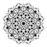 Dot Painting - Mdf - skiva och stencil - 20 cm - Soleil - 4 - Aladine - Tidformera