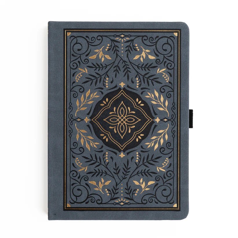 Dotted Notebook - A5 - Storybook in Navy - 1 - Archer & Olive - Tidformera