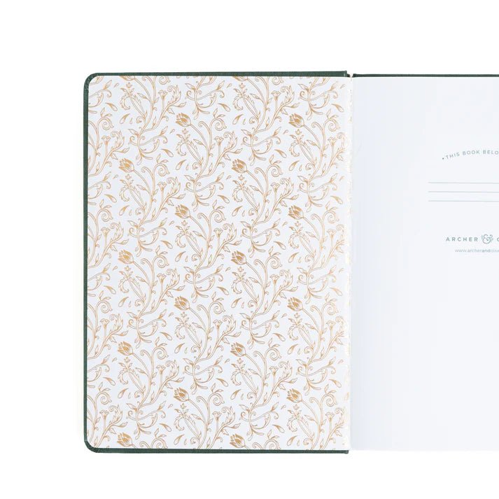 Dotted Notebook Antique Floral A5 - 3 - Archer & Olive - Tidformera