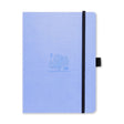 Dotted notebook Earth Collection - Sky Blue Great Barrier Reef från Dingbats* - Ljusblå anteckningsbok med svart gummiband för stängning samt pennhållare. - Tidformera