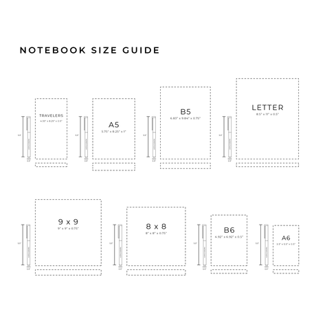 Dotted Notebook Frame Wall SQ - 6 - Archer & Olive - Tidformera