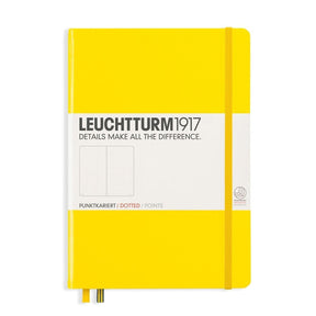 Dotted notebook Lt A5 Hård pärm Lemon från Leuchtturm1917 - Gul anteckningsbok - Tidformera