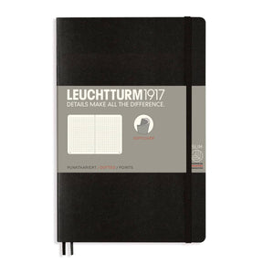 Dotted notebook Lt B6 Mjuk pärm Black från Leuchtturm1917 - Svart anteckningsbok - Tidformera