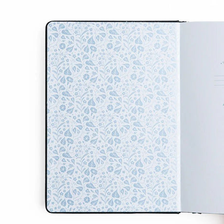 Dotted Notebook Midnight Floral in Gray SQ - 3 - Archer & Olive - Tidformera