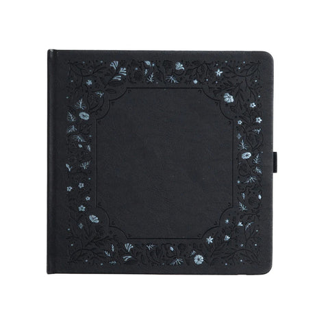 Dotted Notebook Midnight Floral SQ - 1 - Archer & Olive - Tidformera