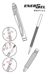 EnerGel 0,7 - Permanent - Blue - 4 - Pentel - Tidformera
