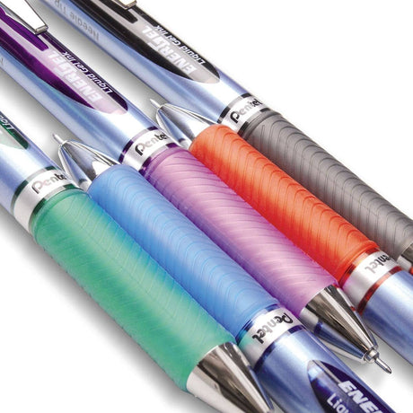 EnerGel Rollerballpenna 0,5 Needlepoint - Blue - 2 - Pentel - Tidformera