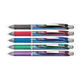 EnerGel Rollerballpenna 0,5 Needlepoint - Blue - 3 - Pentel - Tidformera