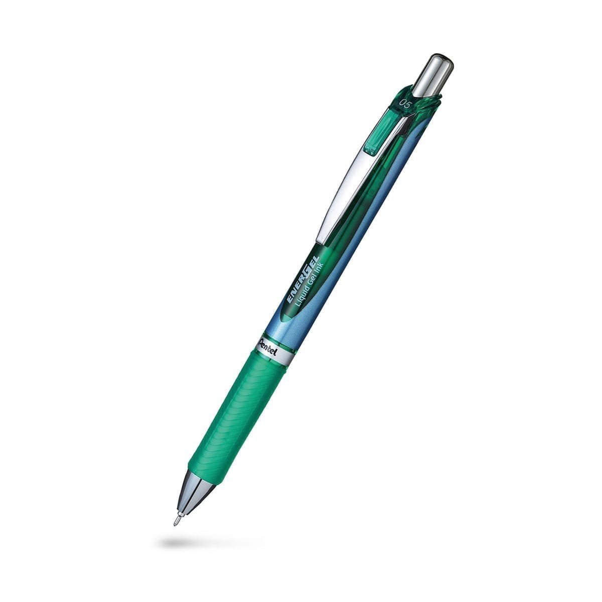 EnerGel Rollerballpenna 0,5 Needlepoint - Green från Pentel - Grön kulspetspenna - Tidformera