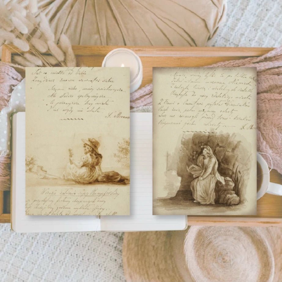 Ephemera Paper 7,4 x 10,5 - Old Diary - 3 - Plan & Plot Studio - Tidformera